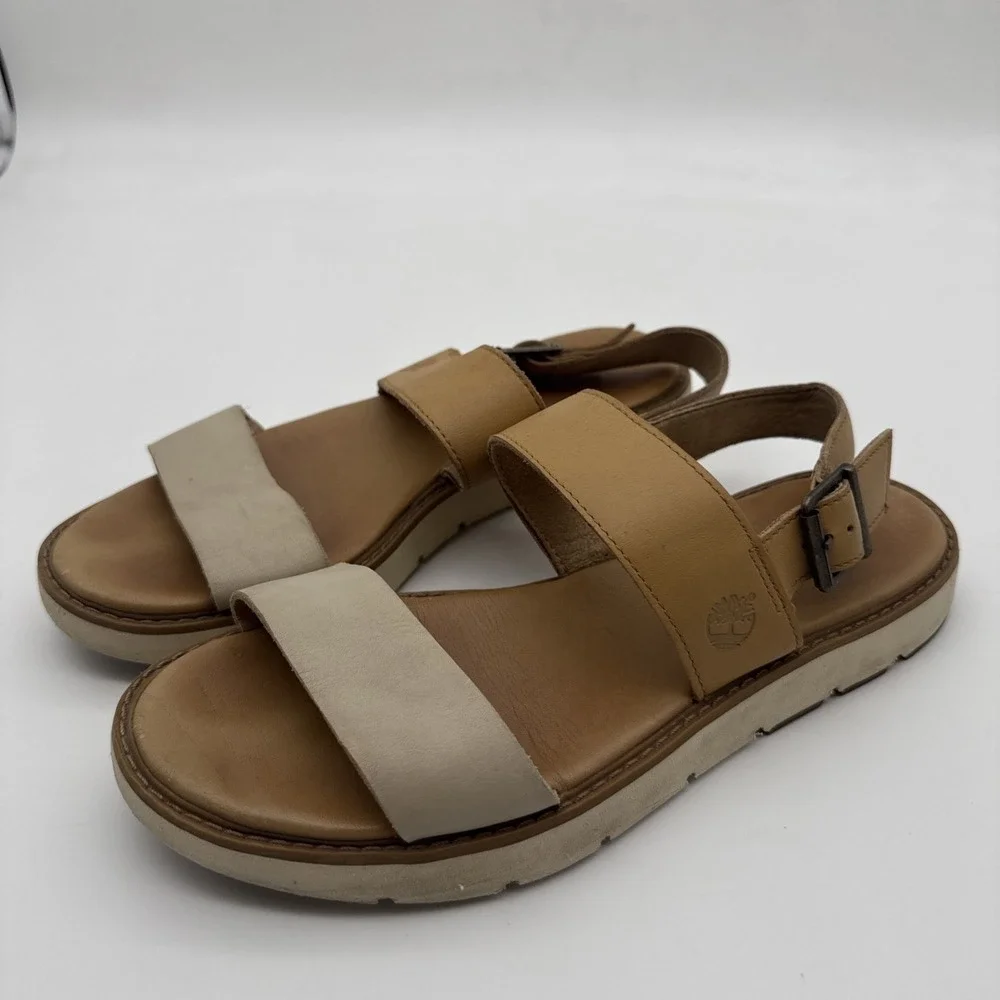 Timberland Women's Bailey Park Slingback Platform Sandal US 8.5 Doe Dry Gulch